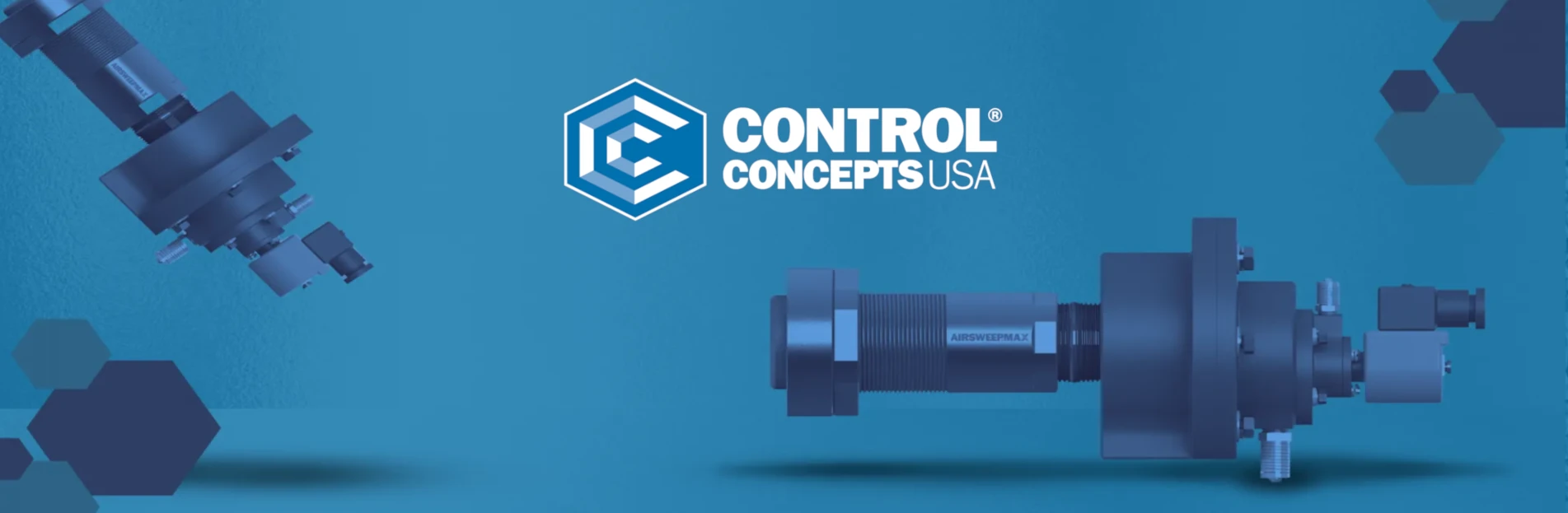 control concept with airsweep, acoustic and dazic speed products banner