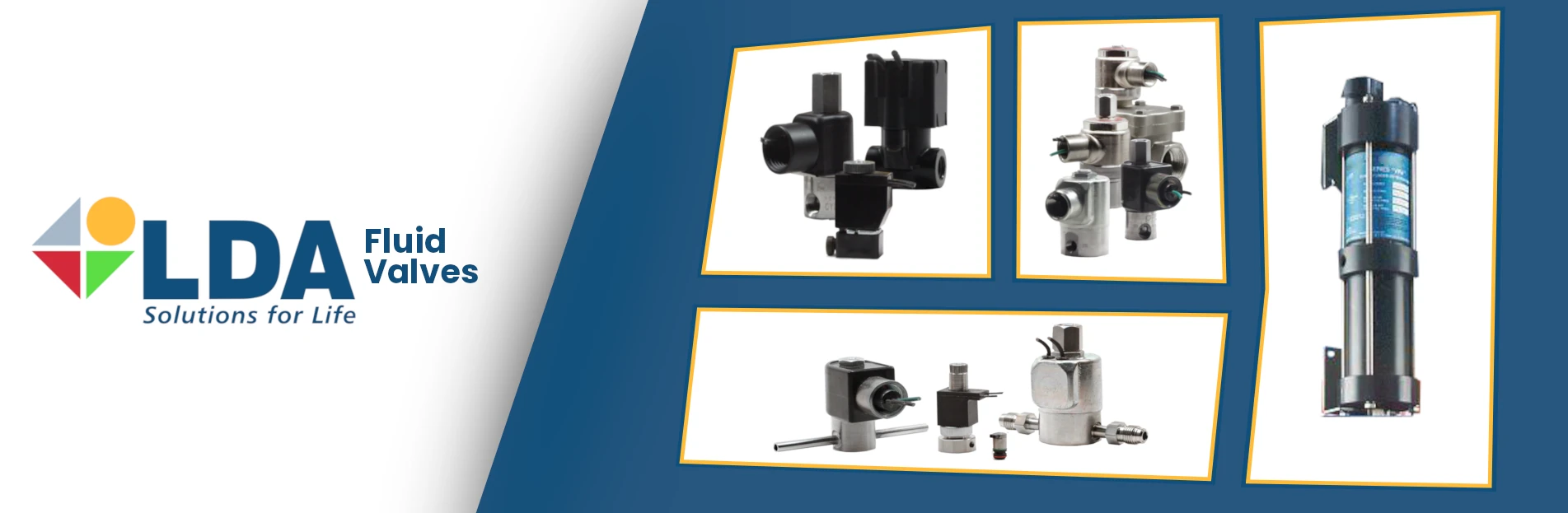 LDA fluid valves banner