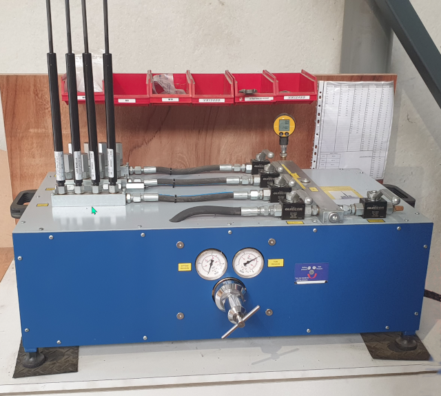 Gas spring pressurization