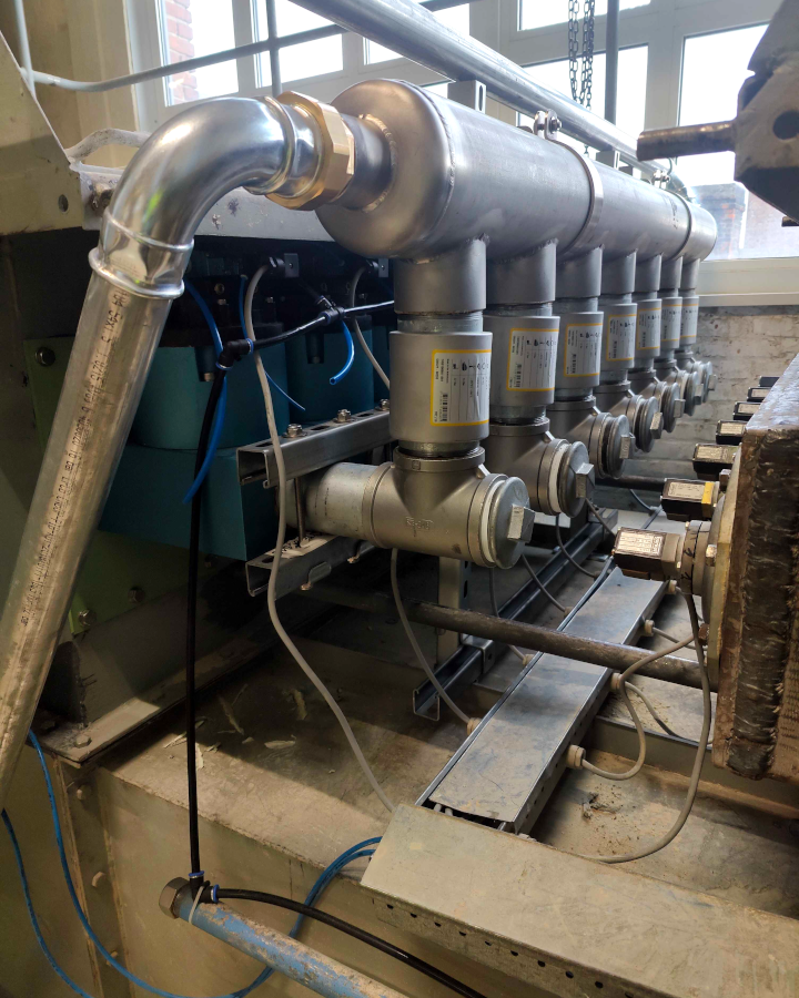 a installation for air tanks