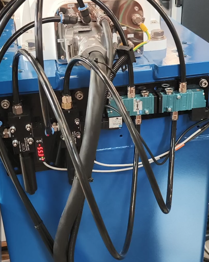 cables connected to MAC valves