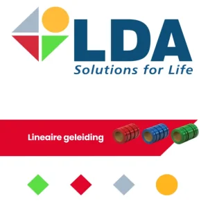 de voorpagina van de catalogus met titel linear glijlagers