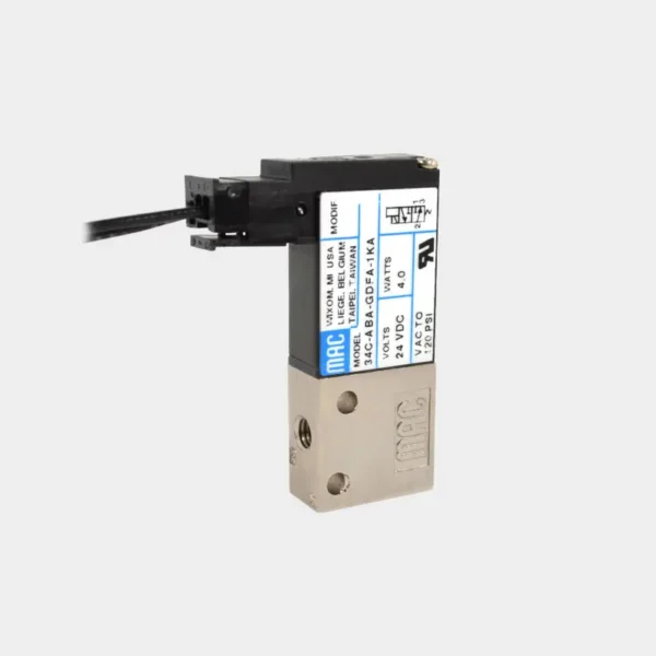 een magneetventiel van de MAC valve producten 34 series