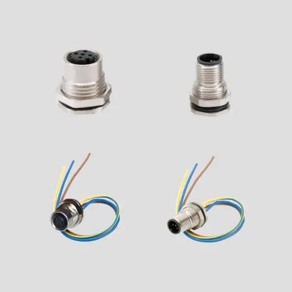Omal m12 paneelmontage serie connector