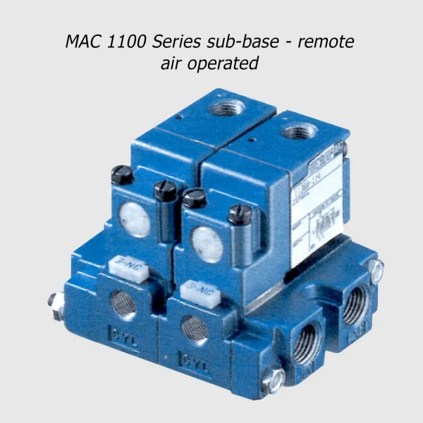 MAC 1100 Serie manual or remote air operated valve 3/2 NC-NO, 1/8" - 1/4", 180Nl/min - Image 5
