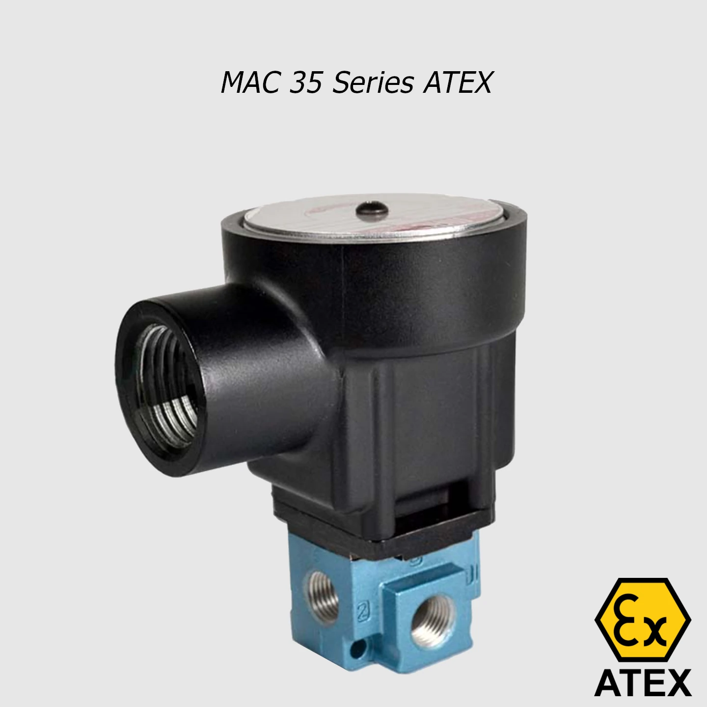 MAC 35 Series solenoid valve 3/2 NC-NO, 1/8”, 170Nl/min - LDA Belgium