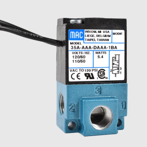 MAC 35 Serie solenoid valve 3/2 NC-NO, 1/8”, 120Nl/min