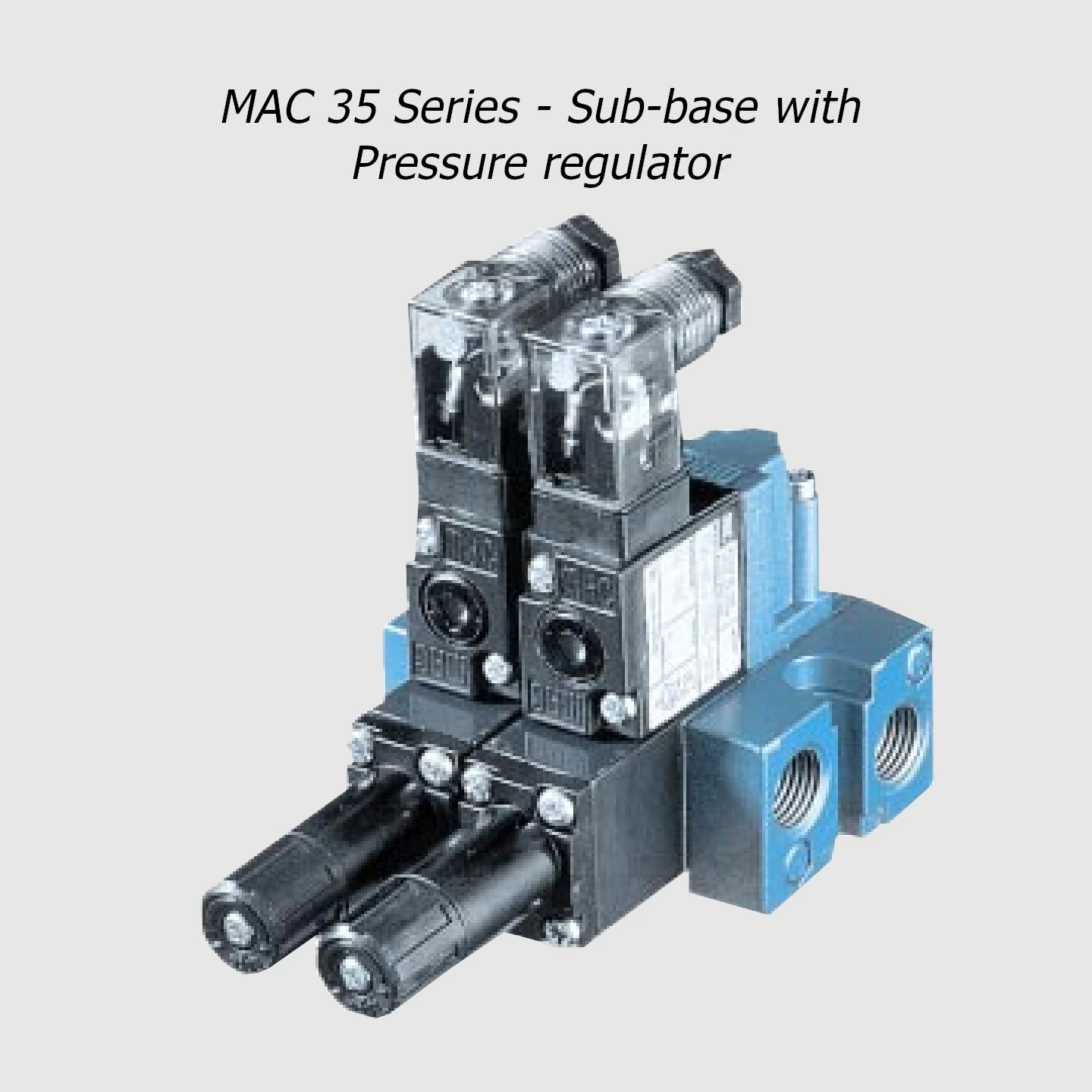 MAC 35 Series solenoid valve 3/2 NC-NO, 1/8”, 170Nl/min - LDA Belgium