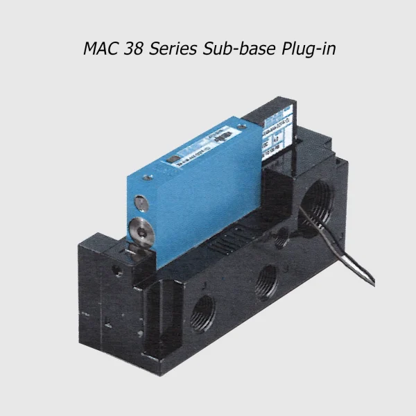 MAC 38 Series solenoid valve 3/2 NC-NO, 1/8" – 1/4", 1200Nl/min - Image 3
