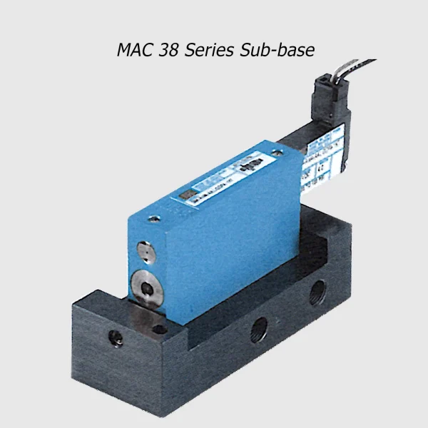 MAC 38 Series solenoid valve 3/2 NC-NO, 1/8" – 1/4", 1200Nl/min - Image 2