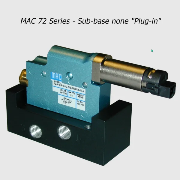 MAC 72 Series solenoid valve 3/2 NC-NO, M5 – M7, 400Nl/min - Image 2