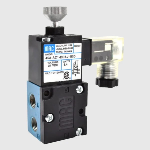MAC 45 Series solenoid valve 5/2, M5 - 1/8”, 150 Nl/min