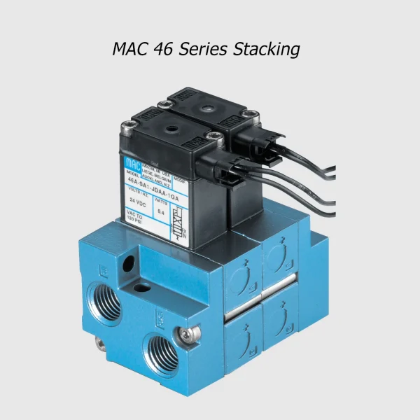 MAC 46 Series solenoid valve 4/2 NC-NO, 1/8", 300Nl/min - Image 4