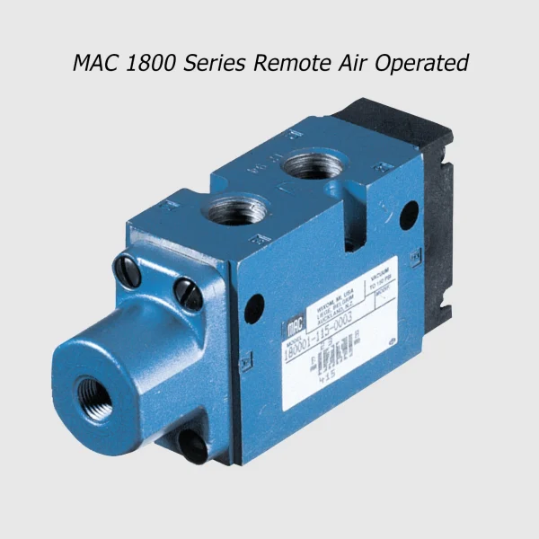 MAC 1800 Series manual or remote air operated valve 5/2-5/3, 1/4”, 1400Nl/min - Image 2