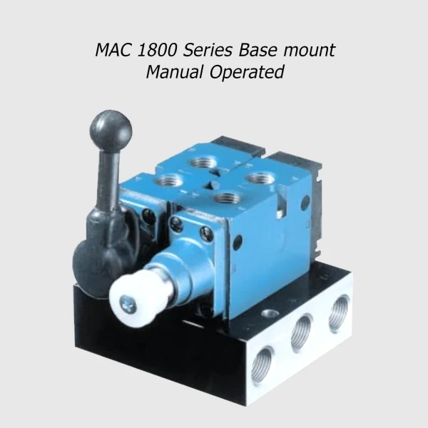 MAC 1800 Series manual or remote air operated valve 5/2-5/3, 1/4”, 1400Nl/min - Image 4