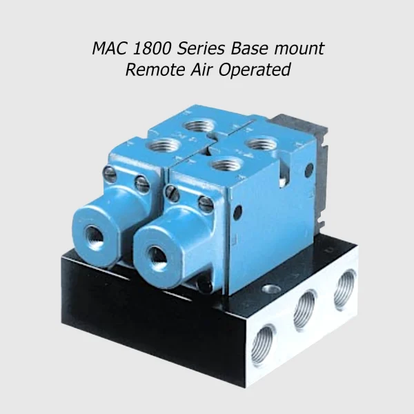 MAC 1800 Series manual or remote air operated valve 5/2-5/3, 1/4”, 1400Nl/min - Image 3