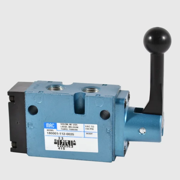 MAC 1800 Series manual or remote air operated valve 5/2-5/3, 1/4”, 1400Nl/min
