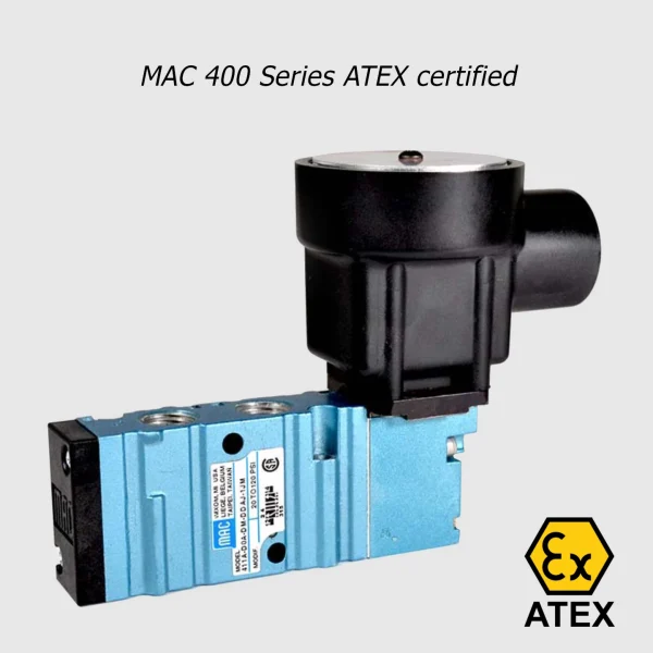 MAC 400 Series solenoid valve 5/2-5/3, 1/8”- 1/4”, 1100Nl/min - Image 10