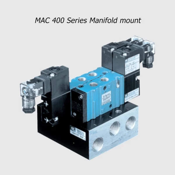 MAC 400 Series solenoid valve 5/2-5/3, 1/8”- 1/4”, 1100Nl/min - Image 6