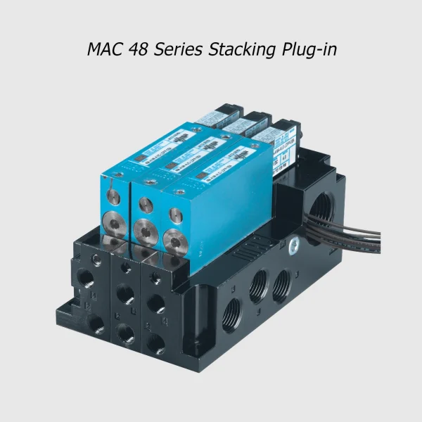 MAC 48 Series solenoid valve 5/2-5/3, 1/8”, 1100Nl/min - Image 5