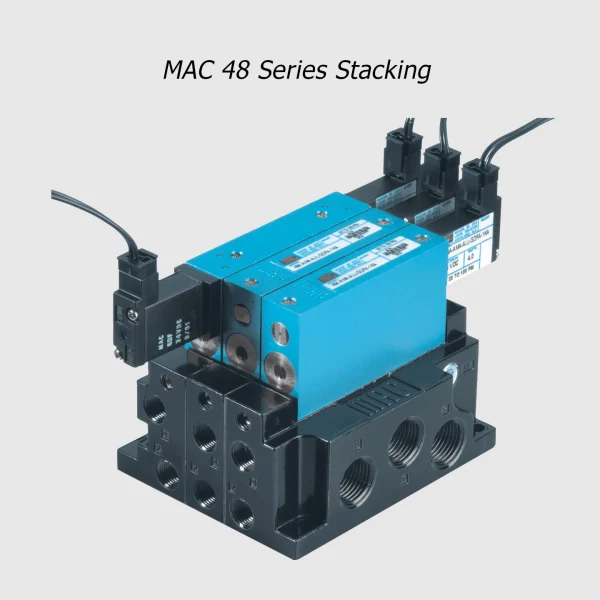MAC 48 Series solenoid valve 5/2-5/3, 1/8”, 1100Nl/min - Image 4