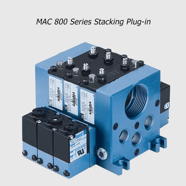 MAC 800 Series solenoid valve 5/2-5/3, 1/4”-3/8”, 1400Nl/min - Image 7