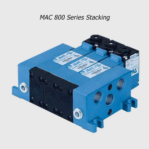 MAC 800 Series solenoid valve 5/2-5/3, 1/4”-3/8”, 1400Nl/min - Image 3