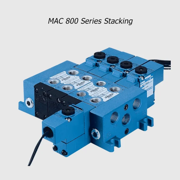 MAC 800 Series solenoid valve 5/2-5/3, 1/4”-3/8”, 1400Nl/min - Image 4