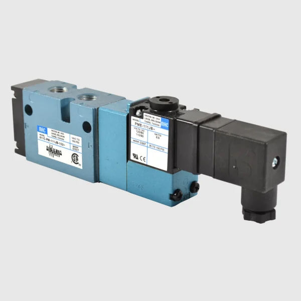MAC 800 Series solenoid valve 5/2-5/3, 1/4”-3/8”, 1400Nl/min