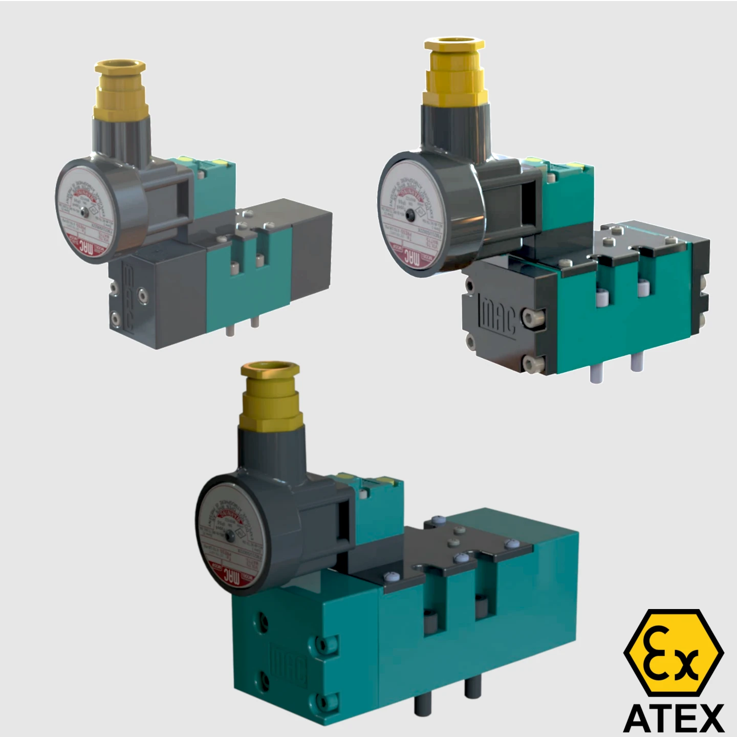 MAC ATEX certified ISO valves