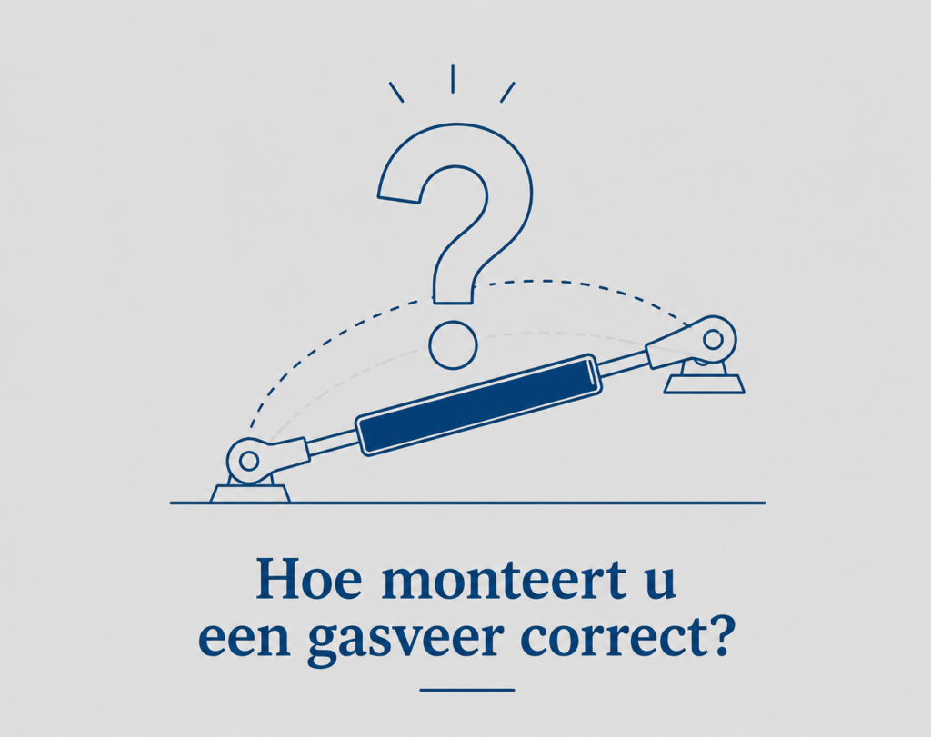 Hoe moet je gasveer mlonteren?
